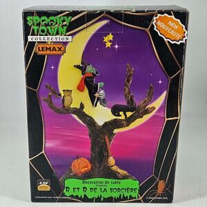 Lemax Spooky Town Witch’s R & R Lighted Halloween Village 2007 Original Box